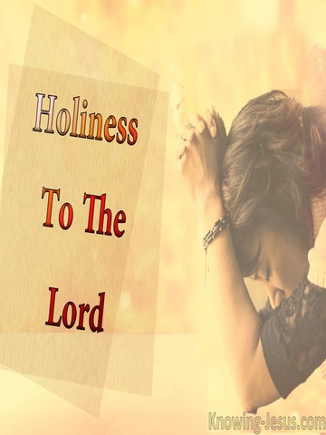 Exodus 28:36 Holiness To The Lord (devotional)03:21 (yellow) 